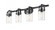 Pilaster - 4 Light - 35 inch - Matte Black - Bath Vanity Light (3442|423-4W-BK-4CL-LED)