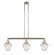 Bullet - 3 Light - 38 inch - Polished Nickel - Stem Hung - Adjustable Island Light (3442|213-PN-G664-7-LED)