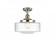 Bridgeton - 1 Light - 12 inch - Polished Nickel - Semi-Flush Mount (3442|517-1CH-PN-G694-12)