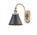 Appalachian - 1 Light - 8 inch - Brushed Brass - Adjustable Swing Arm (3442|918-1W-BB-M13-BK-LED)
