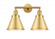 Appalachian - 2 Light - 18 inch - Satin Gold - Adjustable Bath Vanity Light (3442|208-SG-M13-SG-LED)