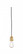 Bare Bulb - 1 Light - 2 inch - Satin Gold - Cord hung - Cord Set (3442|199-SG)