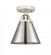 Appalachian - 1 Light - 8 inch - Polished Nickel - Semi-Flush Mount (3442|288-1C-PN-M13-PN-LED)