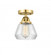 Fulton - 1 Light - 7 inch - Satin Gold - Semi-Flush Mount (3442|288-1C-SG-G172)