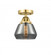 Fulton - 1 Light - 7 inch - Satin Gold - Semi-Flush Mount (3442|288-1C-SG-G173-LED)