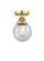 Beacon - 1 Light - 6 inch - Satin Gold - Semi-Flush Mount (3442|288-1C-SG-G204-6)