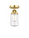 Dover - 1 Light - 5 inch - Satin Gold - Semi-Flush Mount (3442|288-1C-SG-G312-LED)