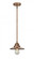 Railroad - 1 Light - 8 inch - Antique Copper - Stem hung - Mini Pendant (3442|288-1S-AC-M3-AC)