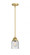 Bell - 1 Light - 5 inch - Satin Gold - Stem hung - Mini Pendant (3442|288-1S-SG-G54-LED)