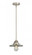 Railroad - 1 Light - 8 inch - Brushed Satin Nickel - Stem hung - Mini Pendant (3442|288-1S-SN-M2-SN-LED)