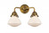 Olean - 2 Light - 15 inch - Brushed Brass - Bath Vanity Light (3442|288-2W-BB-G321)