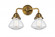 Olean - 2 Light - 15 inch - Brushed Brass - Bath Vanity Light (3442|288-2W-BB-G322-LED)
