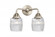 Colton - 2 Light - 14 inch - Brushed Satin Nickel - Bath Vanity Light (3442|288-2W-SN-G302-LED)