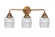 Colton - 3 Light - 24 inch - Antique Copper - Bath Vanity Light (3442|288-3W-AC-G302)