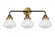 Olean - 3 Light - 25 inch - Black Antique Brass - Bath Vanity Light (3442|288-3W-BAB-G324-LED)