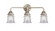 Canton - 3 Light - 23 inch - Brushed Satin Nickel - Bath Vanity Light (3442|288-3W-SN-G182S-LED)
