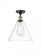 Berkshire - 1 Light - 12 inch - Black Antique Brass - Semi-Flush Mount (3442|516-1C-BAB-GBC-122-LED)