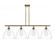 Bristol - 4 Light - 50 inch - Brushed Brass - Stem hung - Island Light (3442|516-4I-BB-GBD-122)
