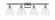 Bristol - 4 Light - 38 inch - Polished Chrome - Bath Vanity Light (3442|516-4W-PC-GBD-754)