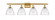 Bristol - 4 Light - 38 inch - Satin Gold - Bath Vanity Light (3442|516-4W-SG-GBD-754-LED)
