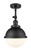 Hampden - 1 Light - 9 inch - Matte Black - Adjustable Semi-Flush Mount (3442|201F-BK-HFS-81-BK)