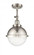 Hampden - 1 Light - 9 inch - Brushed Satin Nickel - Adjustable Semi-Flush Mount (3442|201F-SN-HFS-84-SN-LED)