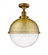 Hampden - 1 Light - 13 inch - Brushed Brass - Semi-Flush Mount (3442|517-1CH-BB-HFS-124-BB)