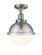 Hampden - 1 Light - 9 inch - Brushed Satin Nickel - Semi-Flush Mount (3442|517-1CH-SN-HFS-81-SN)