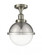 Hampden - 1 Light - 9 inch - Brushed Satin Nickel - Semi-Flush Mount (3442|517-1CH-SN-HFS-82-SN-LED)