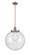 Beacon - 1 Light - 16 inch - Antique Copper - Stem Hung - Pendant (3442|201S-AC-G204-16-LED)