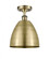 Bristol - 1 Light - 9 inch - Antique Brass - Semi-Flush Mount (3442|516-1C-AB-MBD-9-AB-LED)