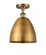 Bristol - 1 Light - 9 inch - Brushed Brass - Semi-Flush Mount (3442|516-1C-BB-MBD-9-BB-LED)