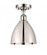 Bristol - 1 Light - 8 inch - Polished Nickel - Semi-Flush Mount (3442|516-1C-PN-MBD-75-PN-LED)