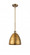 Bristol - 1 Light - 9 inch - Brushed Brass - Pendant (3442|516-1S-BB-MBD-9-BB-LED)