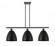 Bristol - 3 Light - 36 inch - Matte Black - Stem hung - Island Light (3442|516-3I-BK-MBD-9-BK-LED)