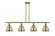Bristol - 4 Light - 48 inch - Antique Brass - Stem hung - Island Light (3442|516-4I-AB-MBD-75-AB)