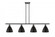 Bristol - 4 Light - 48 inch - Matte Black - Stem hung - Island Light (3442|516-4I-BK-MBD-75-BK)