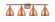 Bristol - 4 Light - 38 inch - Antique Copper - Bath Vanity Light (3442|516-4W-AC-MBD-75-AC-LED)