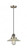 Halophane - 1 Light - 9 inch - Antique Brass - Cord hung - Mini Pendant (3442|201CSW-AB-G2-LED)