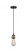 Bare Bulb - 1 Light - 3 inch - Black Antique Brass - Cord hung - Mini Pendant (3442|201CSW-BAB-LED)