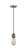 Bare Bulb - 1 Light - 3 inch - Brushed Brass - Cord hung - Mini Pendant (3442|201CSW-BB)