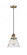 Cone - 1 Light - 8 inch - Brushed Brass - Cord hung - Mini Pendant (3442|201CSW-BB-G44)