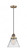 Cone - 1 Light - 8 inch - Brushed Brass - Cord hung - Mini Pendant (3442|201CSW-BB-G42-LED)