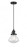 Olean - 1 Light - 7 inch - Matte Black - Cord hung - Mini Pendant (3442|201CSW-BK-G322)