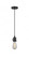 Bare Bulb - 1 Light - 3 inch - Matte Black - Cord hung - Mini Pendant (3442|201CSW-BK-LED)