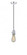 Bare Bulb - 1 Light - 3 inch - Polished Chrome - Cord hung - Mini Pendant (3442|201CSW-PC-LED)