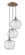 Athens Deco Swirl - 3 Light - 17 inch - Antique Copper - Cord hung - Multi Pendant (3442|113B-3P-AC-G1213-10)