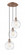 Athens Water Glass - 3 Light - 15 inch - Antique Copper - Cord hung - Multi Pendant (3442|113B-3P-AC-G1215-8)