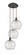 Athens Deco Swirl - 3 Light - 17 inch - Oil Rubbed Bronze - Cord hung - Multi Pendant (3442|113B-3P-OB-G1213-10)
