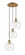 Athens Water Glass - 3 Light - 15 inch - Brushed Brass - Cord hung - Multi Pendant (3442|113B-3P-BB-G1215-8)